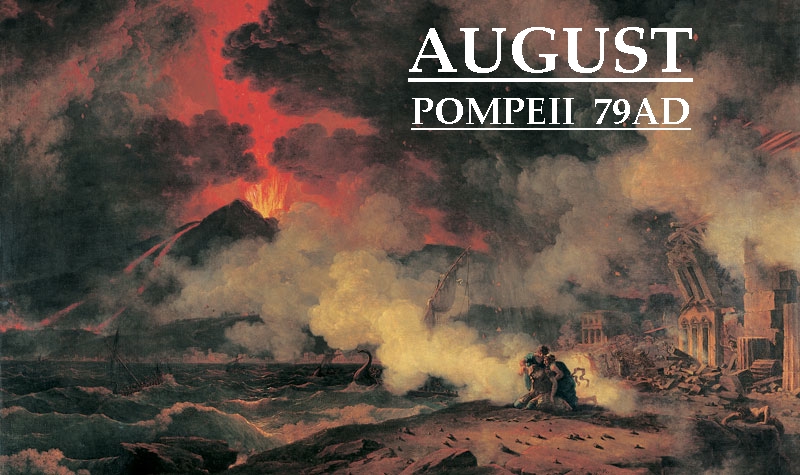 Vesusius erupts 79 AD destroying Pompeii